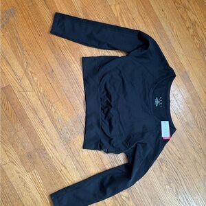 Lane Bryant Livi Black Crew Neck Top